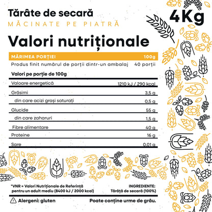 Tărâțe integrale de secară gratuită la comenzi peste 100 RON